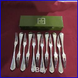 CHRISTOFLE 12 fourchettes à escargot en métal argenté modèle spatours en boite
