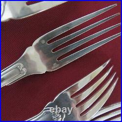 CHRISTOFLE 12 fourchettes à poisson en métal argenté modèle coquille Vendôme 2