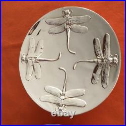 CHRISTOFLE 2 Coupelles MODÈLE LIBELLULE Métal Argenté -TBE