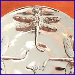 CHRISTOFLE 2 Coupelles MODÈLE LIBELLULE Métal Argenté -TBE