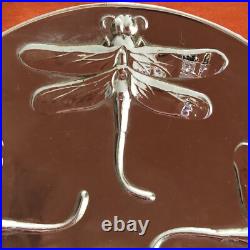 CHRISTOFLE 2 Coupelles MODÈLE LIBELLULE Métal Argenté -TBE