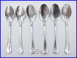 CHRISTOFLE 6 Cuillères à sauce individuelle métal argenté modèle AMERICA spoon