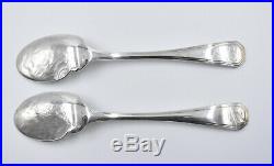 CHRISTOFLE 6 Cuillères à sauce individuelle métal argenté modèle AMERICA spoon