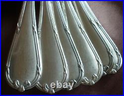 CHRISTOFLE 6 Cuillères à soupe métal argenté Modèle RUBANS L = 21,5 cm