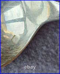 CHRISTOFLE 6 cuillères à café XIXème en métal argenté Rare modèle Queue de Rat