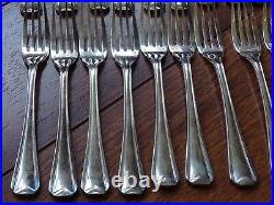 CHRISTOFLE ANCIEN SERVICE A POISSON 24 PCS metal argenté MODELE ART DECO