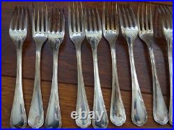 CHRISTOFLE ANCIENNE MENAGERE 37 PCS metal argenté MODELE SPATOURS
