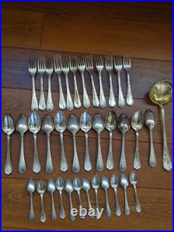 CHRISTOFLE ANCIENNE MENAGERE 37 PCS metal argenté MODELE SPATOURS