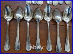 CHRISTOFLE ANCIENNE MENAGERE 37 PCS metal argenté MODELE SPATOURS CHRISTOFLE ANCIENNE MENAGERE 37 PCS metal argenté MODELE SPATOURS
