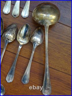 CHRISTOFLE ANCIENNE MENAGERE 37 PCS metal argenté MODELE SPATOURS