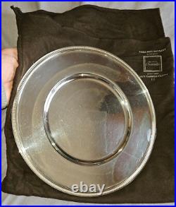 CHRISTOFLE Assiette de présentation en métal argenté modèle PERLES? = 29,7 cm