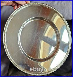 CHRISTOFLE Assiette de présentation en métal argenté modèle PERLES? = 29,7 cm