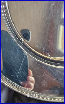 CHRISTOFLE Assiette de présentation en métal argenté modèle PERLES? = 29,7 cm