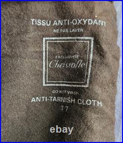 CHRISTOFLE Assiette de présentation en métal argenté modèle PERLES? = 29,7 cm