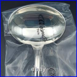 CHRISTOFLE CUILLÈRE À SAUCE EN MÉTAL ARGENTÉ Modèle FIDELIO BAGUETTE Neuve