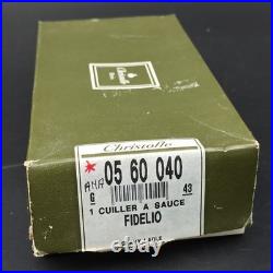 CHRISTOFLE CUILLÈRE À SAUCE EN MÉTAL ARGENTÉ Modèle FIDELIO BAGUETTE Neuve