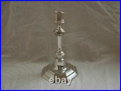 CHRISTOFLE, MODELE AMERICA, BOUGEOIR EN METAL ARGENTE, EPOQUE 20ème