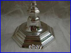 CHRISTOFLE, MODELE AMERICA, BOUGEOIR EN METAL ARGENTE, EPOQUE 20ème