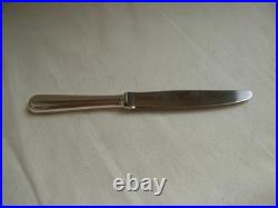 CHRISTOFLE, MODELE AMERICA, SERIE DE 12 COUTEAUX A DESSERT EN METAL ARGENTE, 20ème