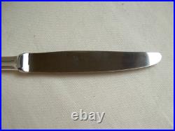 CHRISTOFLE, MODELE AMERICA, SERIE DE 12 COUTEAUX A DESSERT EN METAL ARGENTE, 20ème