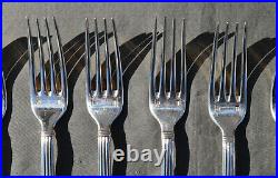 CHRISTOFLE MODELE ARIA 9 FOURCHETTES DE TABLE (dinner forks) METAL ARGENTE