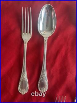 CHRISTOFLE MODÈLE MARLY 12 pièces 6? FOURCHETTES 6 CUILLÈRES entremets