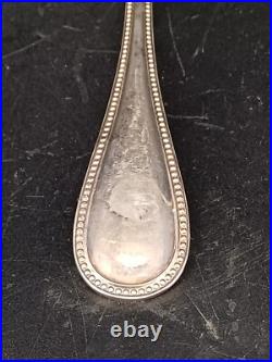 CHRISTOFLE MODÈLE PERLES COUVERT MÉTAL ARGENTÉ 6 FOURCHETTES DE TABLE Lg 20.5cm