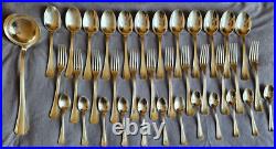 CHRISTOFLE Ménagère art déco 37 pièces métal argenté Modèle BOREAL Luc LANEL