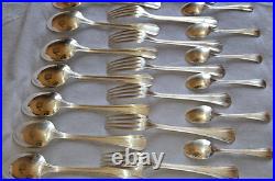 CHRISTOFLE Ménagère art déco 37 pièces métal argenté Modèle BOREAL Luc LANEL