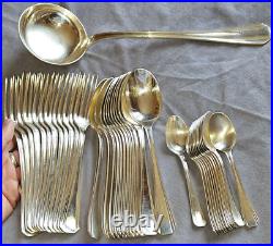 CHRISTOFLE Ménagère art déco 37 pièces métal argenté Modèle BOREAL Luc LANEL