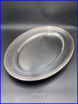 CHRISTOFLE Plat de service en métal argenté modèle Perles