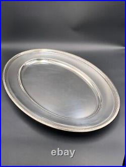 CHRISTOFLE Plat de service en métal argenté modèle Perles
