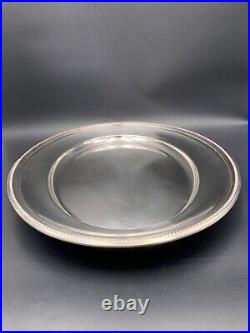 CHRISTOFLE Plat de service en métal argenté modèle Perles