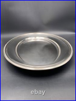 CHRISTOFLE Plat de service en métal argenté modèle Perles
