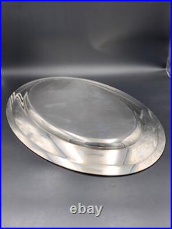 CHRISTOFLE Plat de service en métal argenté modèle Perles