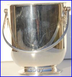 CHRISTOFLE SEAU A GLACE EN METAL ARGENTE MODELE ORMESSON H. 15,5 cm