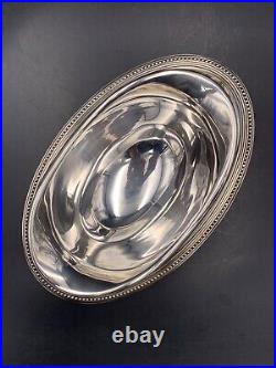 CHRISTOFLE Saucière en métal argenté modèle Perles Vintage gravy bowl
