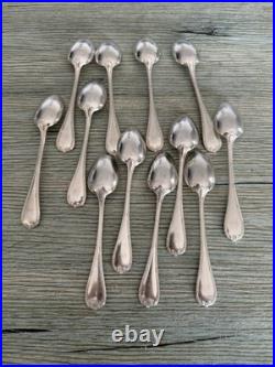 CHRISTOFLE ménagère 38 pcs modèle Rubans métal Argenté Argenterie Vintage