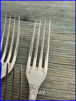 CHRISTOFLE ménagère 38 pcs modèle Rubans métal Argenté Argenterie Vintage