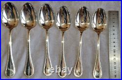 CHRISTOFLE modèle PERLES 6 fourchettes à ENTREMETS en métal argenté