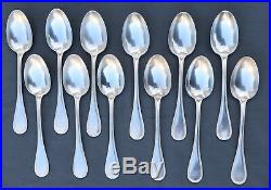 CHRISTOFLE modèle Perles en MÉTAL ARGENTÉ 12 CUILLERES DE TABLE (dinner spoon)