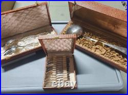 CHRISTOFLE modèle RUBANS CROISÉS métal argenté Cuillères MOKA/Couverts à salade