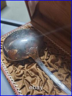 CHRISTOFLE modèle RUBANS CROISÉS métal argenté Cuillères MOKA/Couverts à salade