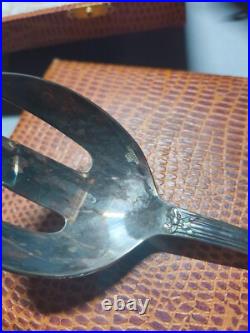 CHRISTOFLE modèle RUBANS CROISÉS métal argenté Cuillères MOKA/Couverts à salade