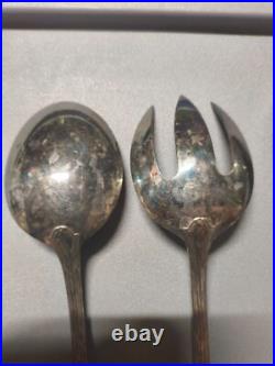 CHRISTOFLE modèle RUBANS CROISÉS métal argenté Cuillères MOKA/Couverts à salade