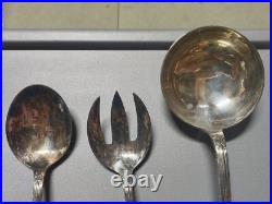 CHRISTOFLE modèle RUBANS CROISÉS métal argenté Cuillères MOKA/Couverts à salade