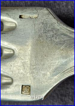 CHRISTOFLE modèle SPATOURS 12 couverts de ménagère métal argenté Monogramme BB