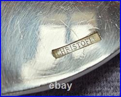 CHRISTOFLE modèle SPATOURS 12 couverts de ménagère métal argenté Monogramme BB