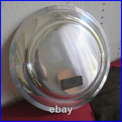 CHRISTOFLE plat rond en métal argenté modèle malmaison