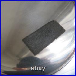 CHRISTOFLE plat rond en métal argenté modèle malmaison